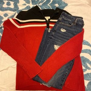 * Vintage mid length Half Zip *